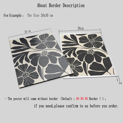 Matching Black Abstract Floral Nordic Wall Art Canvas Prints - The Finishing Touch Decor, LLC