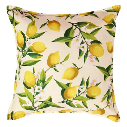 Lemon Print Waterproof Indoor/Outdoor Throw Pillow Covers - The Finishing Touch Decor, LLC