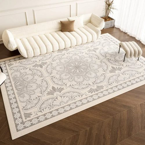 Neutral Luxury Thickened Anti-Slip French Style Carpet Area Rug - The Finishing Touch Decor, LLC