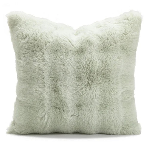 Sage Green, Corduroy & Faux Fur Throw Pillow Covers - The Finishing Touch Decor, LLC