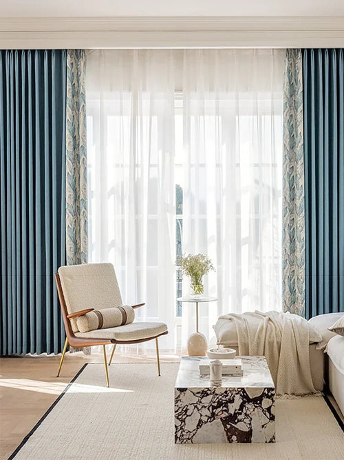 French Style Luxury Nature Print Blackout Curtains - The Finishing Touch Decor, LLC