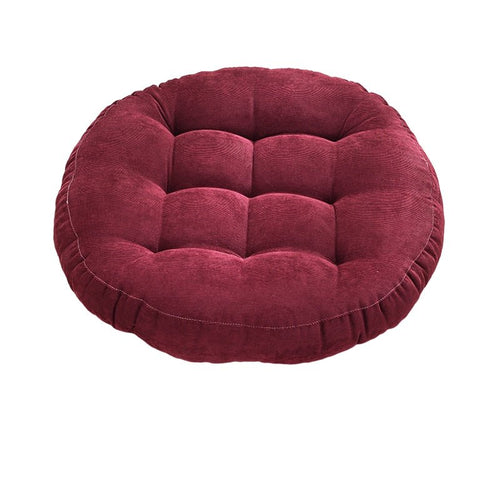 Rounded Large Pad Tufted Corduroy Meditation Floor Cushion Seat Pillow - The Finishing Touch Decor, LLC