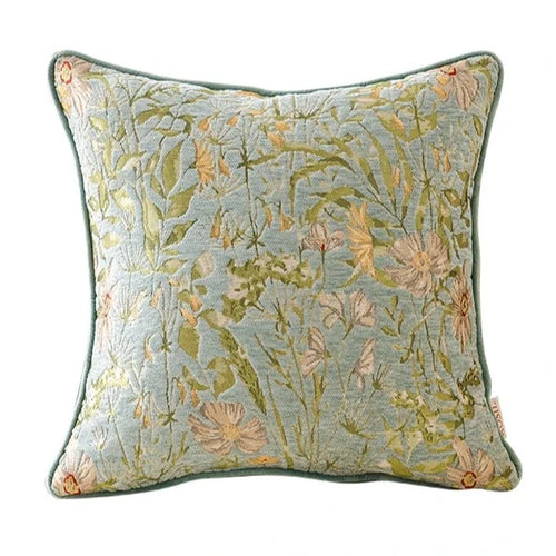 Country Style Chenille Flora Throw Pillow Covers - The Finishing Touch Decor, LLC