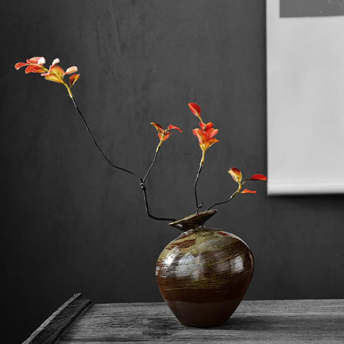 Brushed Terracotta Japanese Style Minimalist Vases - The Finishing Touch Decor, LLC