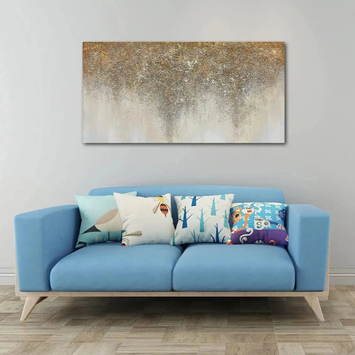 Landscape Metallic Texture Abstract Canvas Print Wall Art - The Finishing Touch Decor, LLC