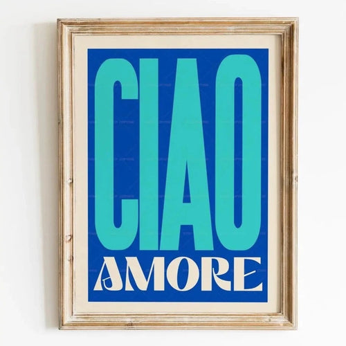 Romantic Retro Italian "Amore Mio" Canvas Print Wall Art - The Finishing Touch Decor, LLC