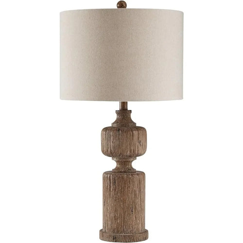 Design by Ashley Madelief 28.75" Faux Wood Resin Table Lamp, Brown