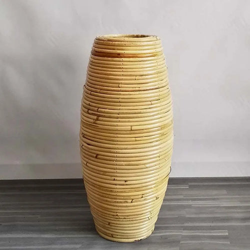 Indonesian Bamboo Handmade Rattan Vase - The Finishing Touch Decor, LLC