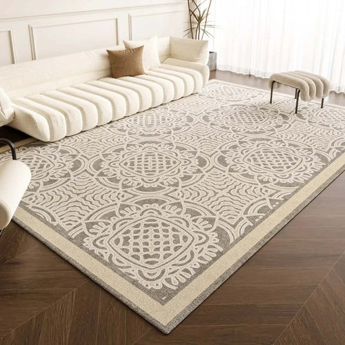 Neutral Luxury Thickened Anti-Slip French Style Carpet Area Rug - The Finishing Touch Decor, LLC