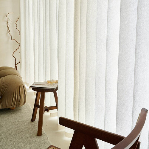 Light Luxury Bohemian Pattern Cream Linen Wabi-sabi Window Curtains - The Finishing Touch Decor, LLC