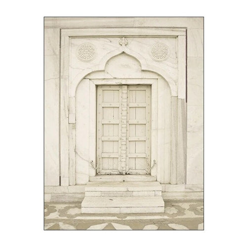 Beige Moroccan Mosque Architecture Canvas Wall Art Prints - The Finishing Touch Decor, LLC