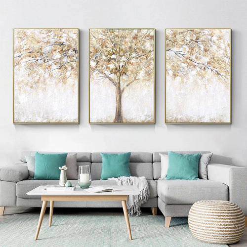 Divided 3 Piece Landscape Tree Painting Canvas Prints - The Finishing Touch Decor, LLC