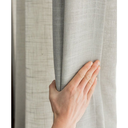 Linen Textured Semi-Shade Gauze Long Window Curtains - The Finishing Touch Decor, LLC