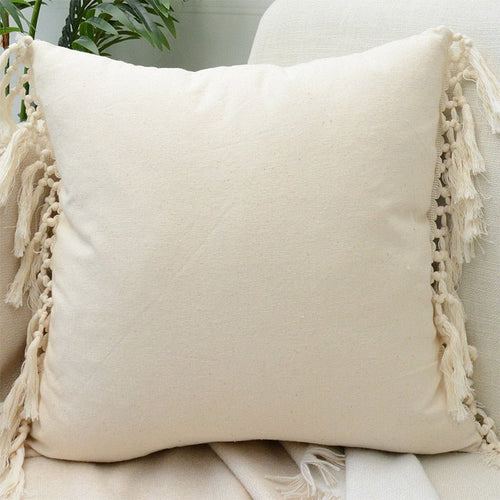 Cream Ivory Nordic Design Square Throw Pillow Covers - The Finishing Touch Decor, LLC