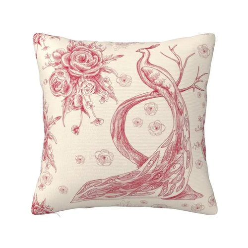 Vintage "Toile De Jouy" Romantic Print Throw Pillow Covers - The Finishing Touch Decor, LLC