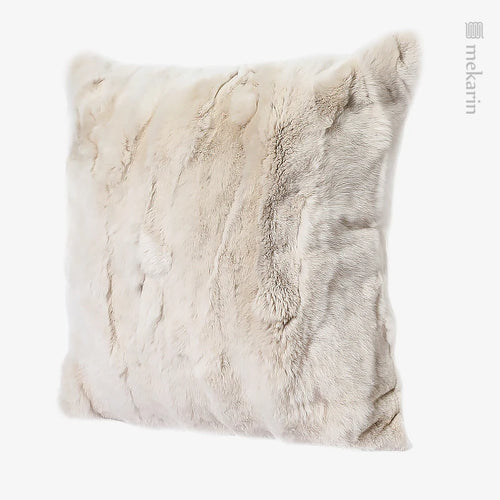 Modern Soft Luxury Rabbit Fur Throw Pillow Cover - 45x45cm - The Finishing Touch Decor, LLC