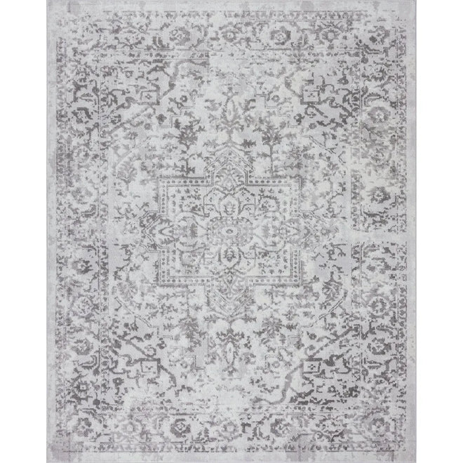 Intricate Pattern Distressed Look Persian Area Rug - 5x7' - The Finishing Touch Decor, LLC