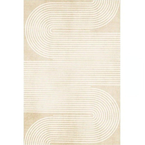 Beautiful Japandi Minimalist Neutral Area Rug - The Finishing Touch Decor, LLC