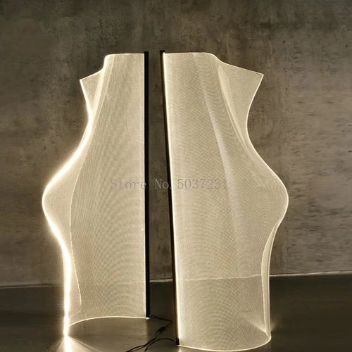 Irregular Wave Tall 4ft Standing Post-Modern Floor or Table Lamp - The Finishing Touch Decor, LLC