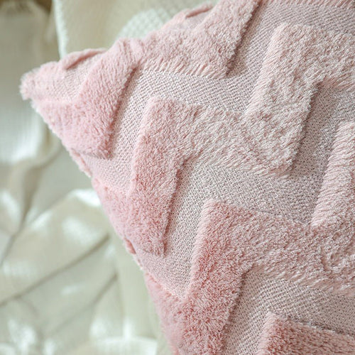 Plush Textured Chevron Pattern Hygge Shams for Cozy Throw Pillows - The Finishing Touch Decor, LLC