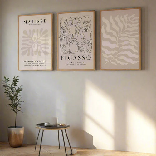 Assorted Beige Matisse and Picasso Neutral Print Wall Canvas - The Finishing Touch Decor, LLC