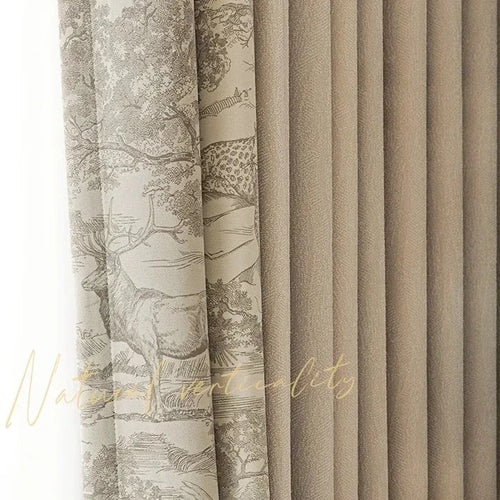 French Style Luxury Nature Print Blackout Curtains - The Finishing Touch Decor, LLC