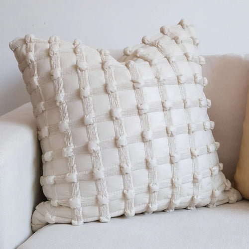 Creative Bubble Plaid Pattern Soft Throw Pillow Cover - The Finishing Touch Decor, LLC