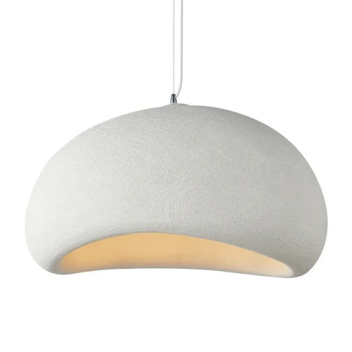 Wabi Sabi White Hanging Dome Pendant Chandelier - The Finishing Touch Decor, LLC