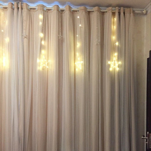 Elegant Heavy Cloth and Voile Long Blackout Drape Curtains - The Finishing Touch Decor, LLC