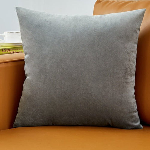 Square Velvet Square Simple Throw Pillows Covers - 45x45cm - The Finishing Touch Decor, LLC