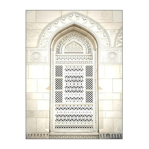 Beige Moroccan Mosque Architecture Canvas Wall Art Prints - The Finishing Touch Decor, LLC