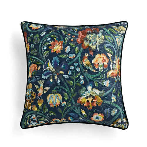 Duck & Lotus Flower Garden Print Throw Pillow Covers - The Finishing Touch Decor, LLC