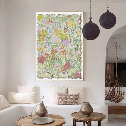 Watercolor French Flower Painting Canvas Print - The Finishing Touch Decor, LLC