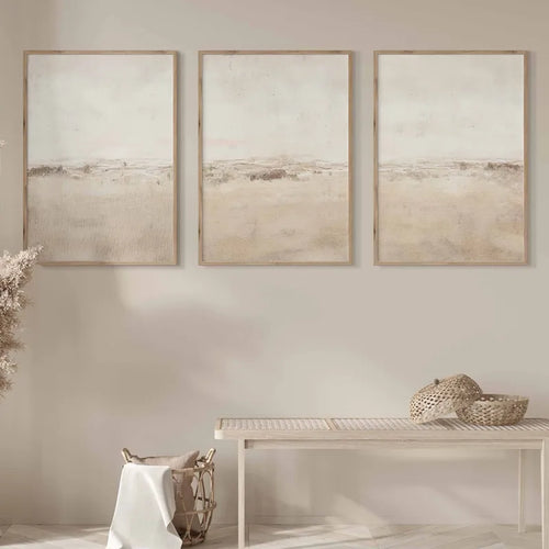 Sand Color Neutral Wall Art Canvas Painting Nordic Art Modern Print - The Finishing Touch Decor, LLC