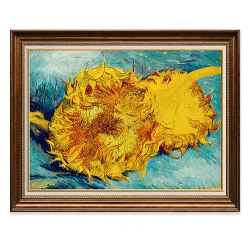 Vincent Van Gogh "Sunflower" Repro Hand-Painted Oil Painting