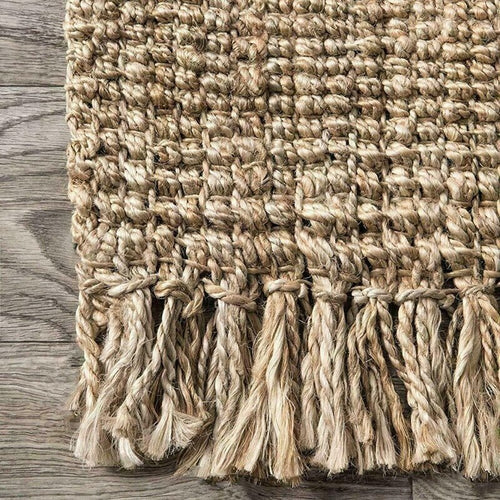 Rectangular Jute Natural Loop Hand-Woven Floor Area Rug - 2x3ft - The Finishing Touch Decor, LLC