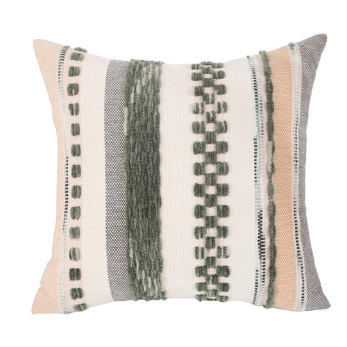 Chenille Textured Bohemian Stripe Throw Pillow Covers - The Finishing Touch Decor, LLC