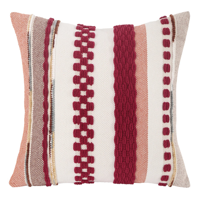 Chenille Textured Bohemian Stripe Throw Pillow Covers - The Finishing Touch Decor, LLC