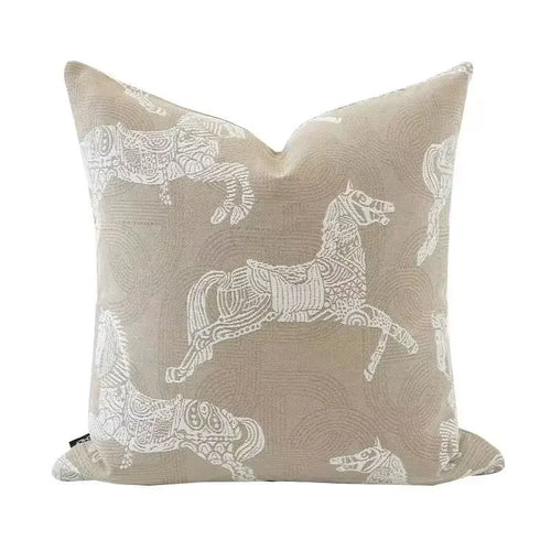 Nordic Light Oatmeal Patterned Throw Pillow Cover - The Finishing Touch Decor, LLC