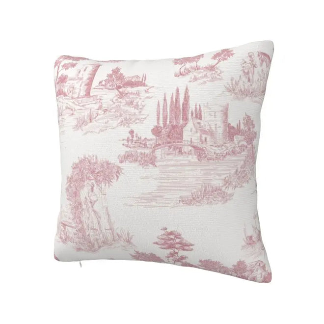 Vintage "Toile De Jouy" Romantic Print Throw Pillow Covers - The Finishing Touch Decor, LLC