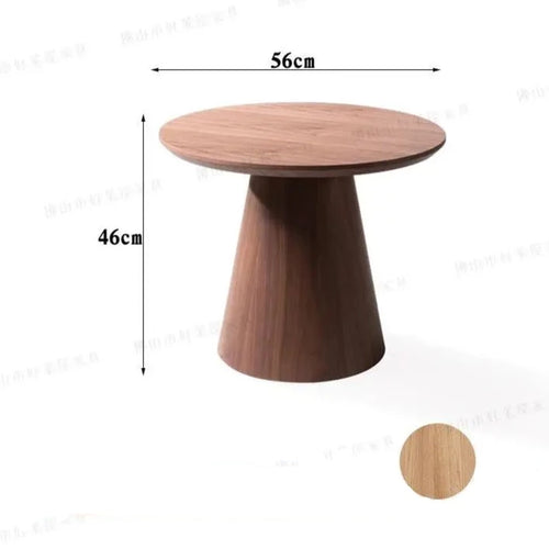 Pedestal Minimalist Solid Wood Round Scandi Coffee Table - The Finishing Touch Decor, LLC