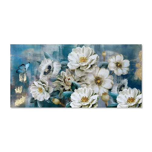 Glamorous Butterflies & Flowers Canvas Painting Wall Art - The Finishing Touch Decor, LLC