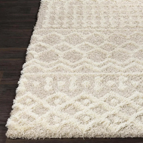 Plush Beige Moroccan Shag Area Rug 7 x 10 ft - The Finishing Touch Decor, LLC