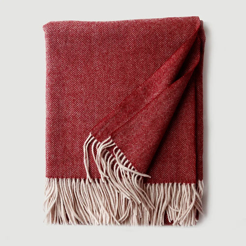 Herringbone pattern cashmere blanket wool blanket solid color tassel mixed velvet cover blanket travel and home blanket