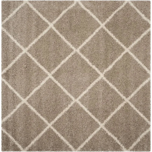 Trellis Pattern Grey & Ivory, Modern Thick Area Rug - The Finishing Touch Decor, LLC