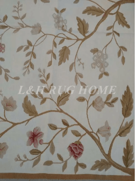 100% Wool Aubusson Handmade Tapestry or Area Rug