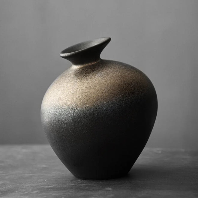 Brushed Terracotta Japanese Style Minimalist Vases - The Finishing Touch Decor, LLC
