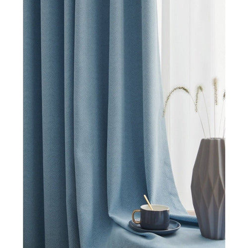 Heavy Blackout Cotton Linen Luxury Curtains - Color Variety - The Finishing Touch Decor, LLC