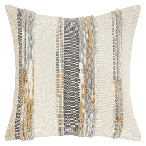 Chenille Textured Bohemian Stripe Throw Pillow Covers - The Finishing Touch Decor, LLC