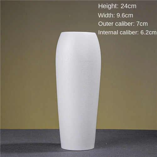 Black & White Ceramic Vase Modern Simple Vases - The Finishing Touch Decor, LLC